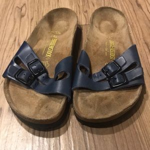 Blue Birkenstock size 37